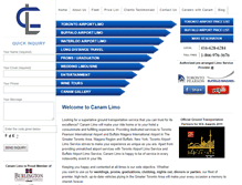 Tablet Screenshot of canamlimo.com